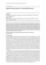 Spatial Transformation of Metropolitan Cities