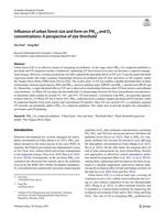 Influence of Urban Forest Size and Form on PM2.5 and O3 Concentrations: A Perspective of Size Threshold